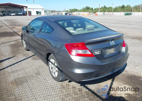 2012 Honda Civic Lx z USA, uszkodzony, nr VIN 2HGFG3B50CH536951
